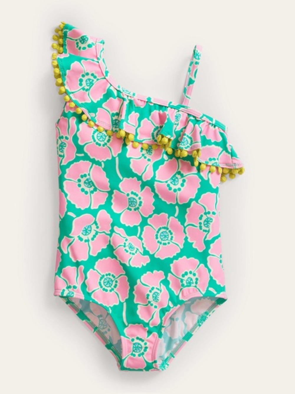 Boden Lila One Shoulder Swimsuit Size 9-10 Years